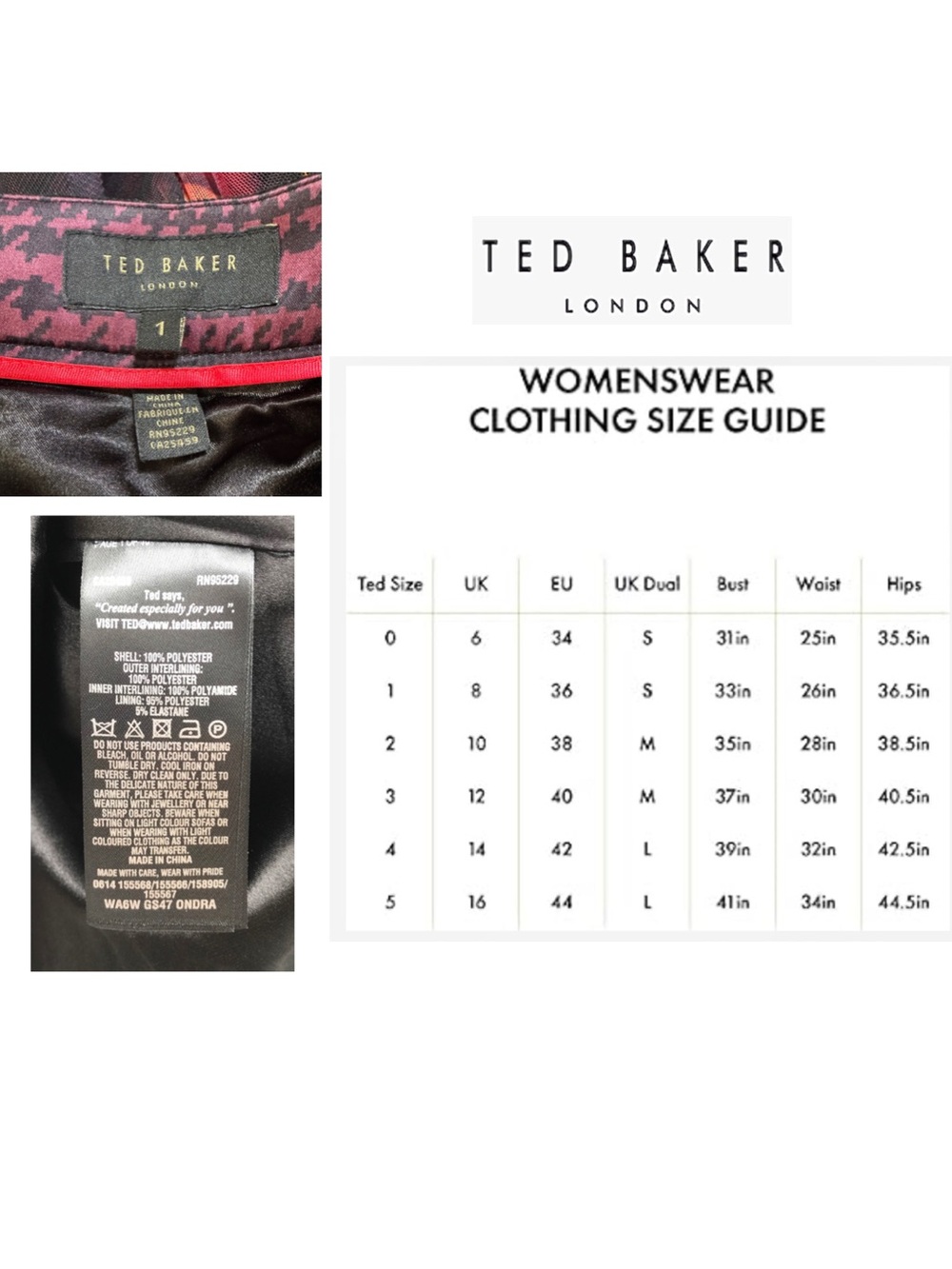 Ted Baker London Floral Tulle Midi Ondra Juxtapose Rose size 1 - Picture 10 of 11